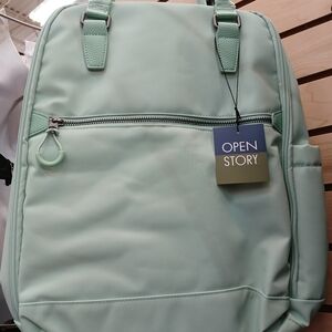 Open Story Mint Green Laptop Bag